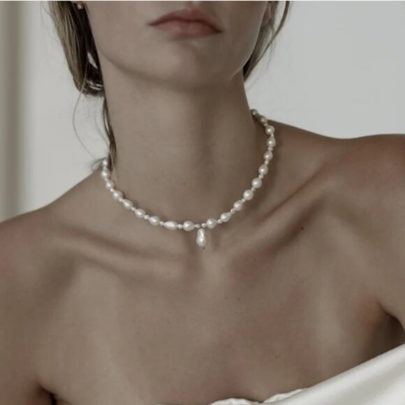 A.B. Ellie Demi Baroque Pearl Necklace
